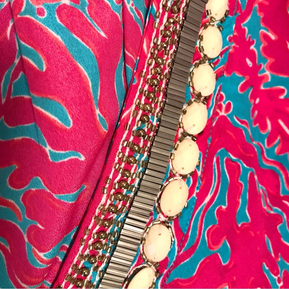 Lilly Pulitzer Wilda Dress Snorkel Blue Reef Madness - Picture 6 of 16